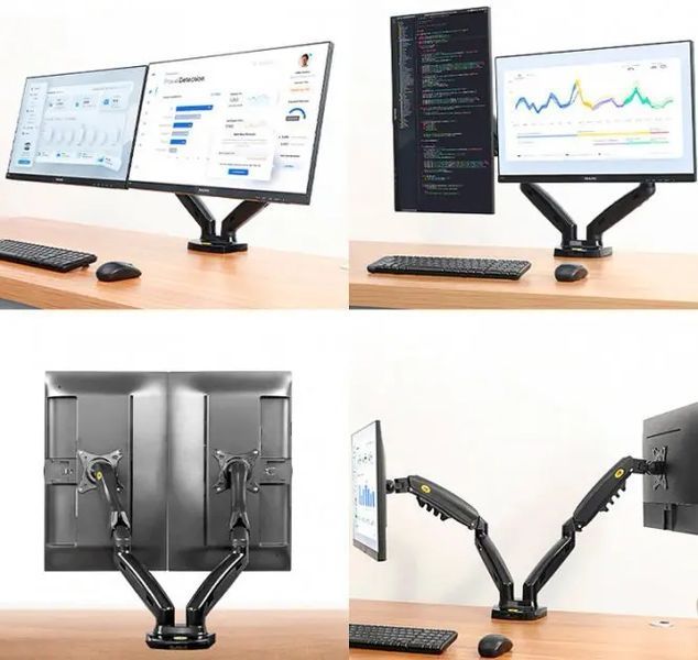 Настольное крепление для двух мониторов (кронштейн) 17"-30" NB F160 00017534 фото
