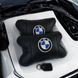 Авто подушки 2 шт &mdash; набор BMW из натуральной кожи, на подголовник в машину, Автомобильная подушка БМВ 00016728 фото 19