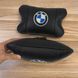 Авто подушки 2 шт &mdash; набор BMW из натуральной кожи, на подголовник в машину, Автомобильная подушка БМВ 00016728 фото 11