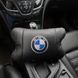 Авто подушки 2 шт &mdash; набор BMW из натуральной кожи, на подголовник в машину, Автомобильная подушка БМВ 00016728 фото 14