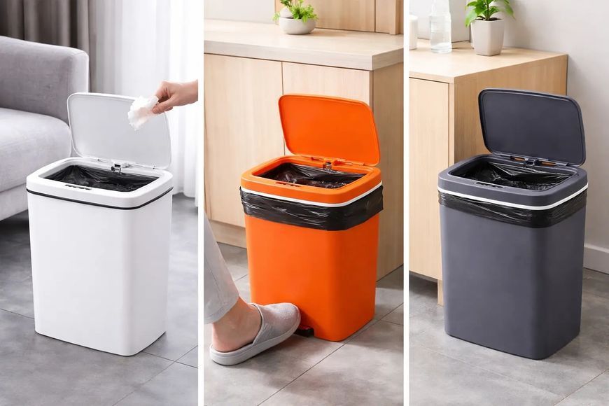 Ведро для мусора со смарт-датчиком приближение Smart trash can 10 л 00014196 фото