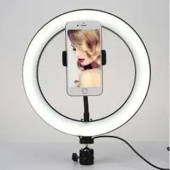 Кольцевая лампа ring fill light 26с на штативе с держателелем телефона 00023749 фото
