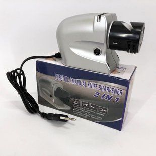 Электрическая точилка для ножей и ножниц ELECTRIC SHARPENER 220В, Электронная точилка для заточки ножей 00018714 фото