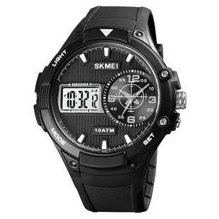 Часы наручные мужские SKMEI 1761BKWT, оригинальные мужские часы, брендовые мужские часы 00022089 фото
