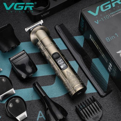 Мужской набор VGR V-110 8 в 1, Машинка для стрижки головы, Машинка для стрижки для дома 00014466 фото
