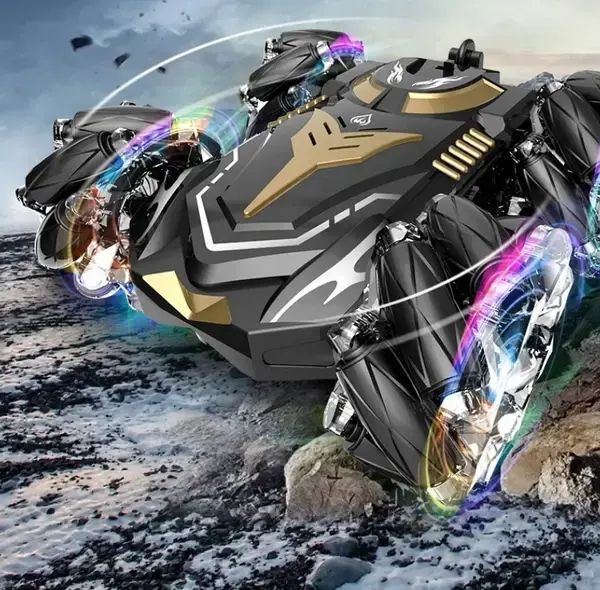 Машинка вертушка H-6010 Hyper Stunt-Car Glow, Машинка на радиоуправлении трюковая, дрифт, вращение 360&deg; 00016449 фото