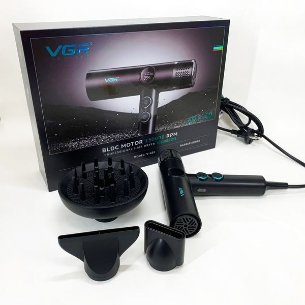Фен професійний VGR V-401 BLACK 00015259 фото