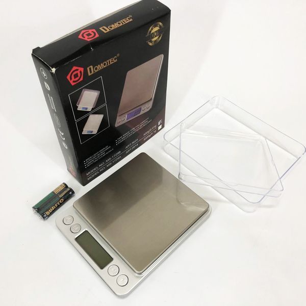 Весы ювелирные Domotec MS-1729B электронные с 2-мя чашами 0,01-500 гр, Карманные весы для золота 00020039 фото