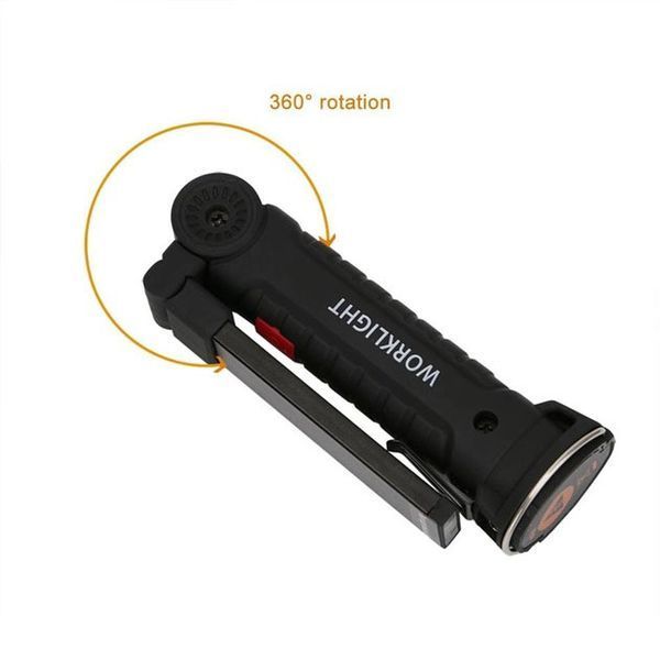 Светодиодный фонарь кемпинг W52 SMD + COB, красный + белый, магнит, крючок, кемпинговый складной фонарь 00022917 фото