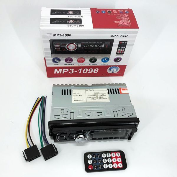 Автомагнитола MP3-1096 BT ISO со съемной панелью 4х50W, Магнитофон для машины авто автомобиля 00016812 фото