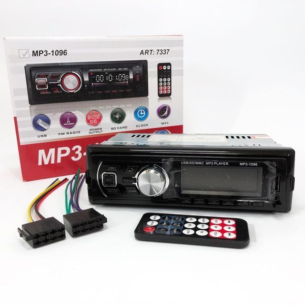 Автомагнитола MP3-1096 BT ISO со съемной панелью 4х50W, Магнитофон для машины авто автомобиля 00016812 фото