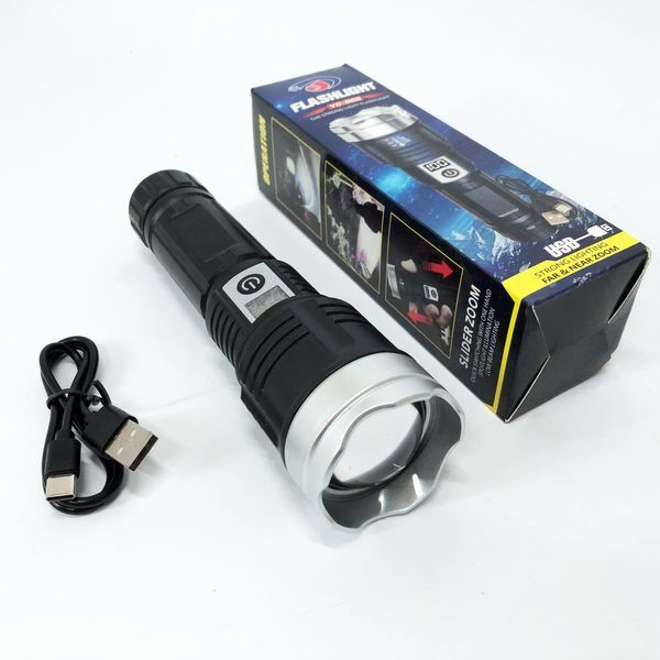 Ліхтар PLD-008 WHITE LASER LED PM10-TG, power bank, Ліхтарик тактичний акумуляторний ручний 00023311 фото