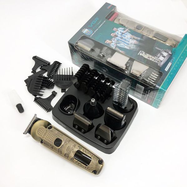 Набор для стрижки VGR 6 в 1 V-095, 16 насадок, Многофункциональная аккумуляторная машинка для стрижки 00014489 фото