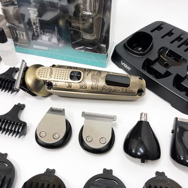 Набор для стрижки VGR 6 в 1 V-095, 16 насадок, Многофункциональная аккумуляторная машинка для стрижки 00014489 фото