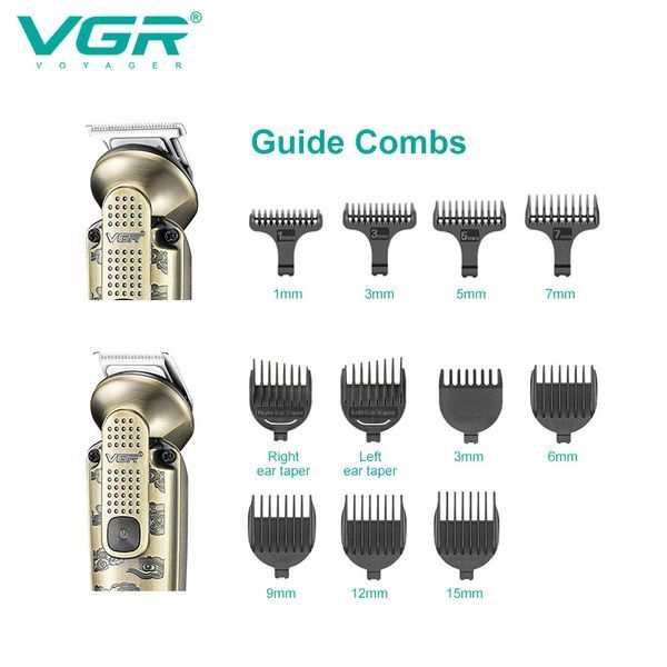 Набор для стрижки VGR 6 в 1 V-095, 16 насадок, Многофункциональная аккумуляторная машинка для стрижки 00014489 фото