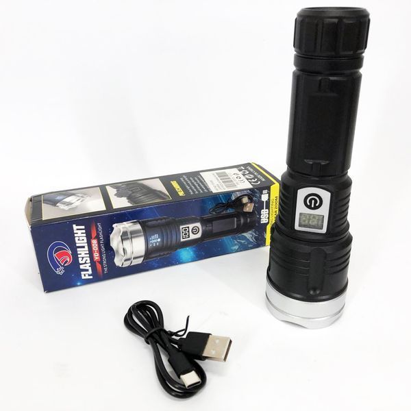 Ліхтар PLD-008 WHITE LASER LED PM10-TG, power bank, Ліхтарик тактичний акумуляторний ручний 00023311 фото