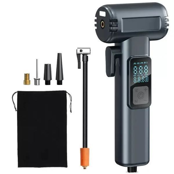 Автомобильный компрессор перезаряжаемый 150PSI 12V с Powerbank SW-201B 00016922 фото
