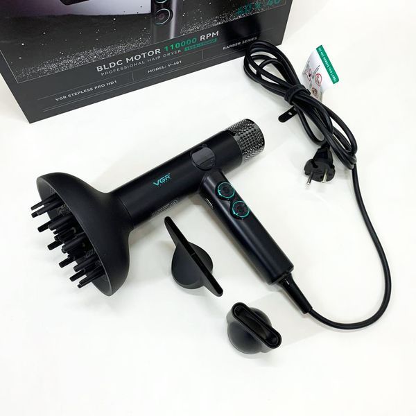 Фен професійний VGR V-401 BLACK 00015259 фото