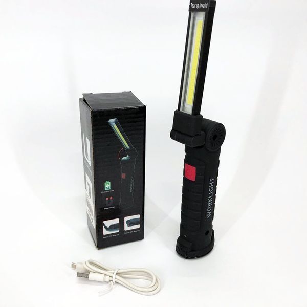 Светодиодный фонарь кемпинг W52 SMD + COB, красный + белый, магнит, крючок, кемпинговый складной фонарь 00022917 фото