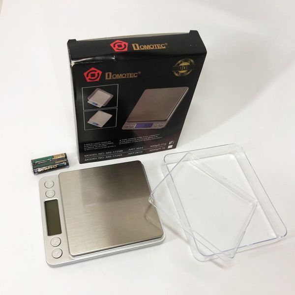 Весы ювелирные Domotec MS-1729B электронные с 2-мя чашами 0,01-500 гр, Карманные весы для золота 00020039 фото