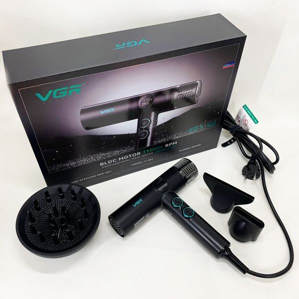Фен професійний VGR V-401 BLACK 00015259 фото