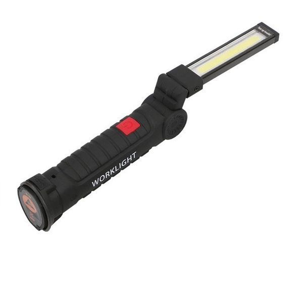 Светодиодный фонарь кемпинг W52 SMD + COB, красный + белый, магнит, крючок, кемпинговый складной фонарь 00022917 фото
