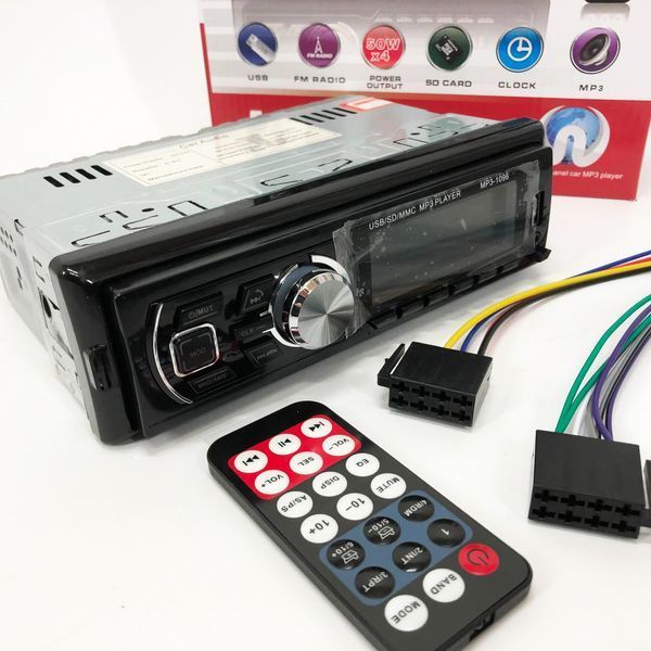 Автомагнитола MP3-1096 BT ISO со съемной панелью 4х50W, Магнитофон для машины авто автомобиля 00016812 фото