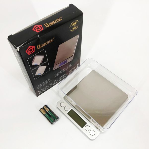 Весы ювелирные Domotec MS-1729B электронные с 2-мя чашами 0,01-500 гр, Карманные весы для золота 00020039 фото
