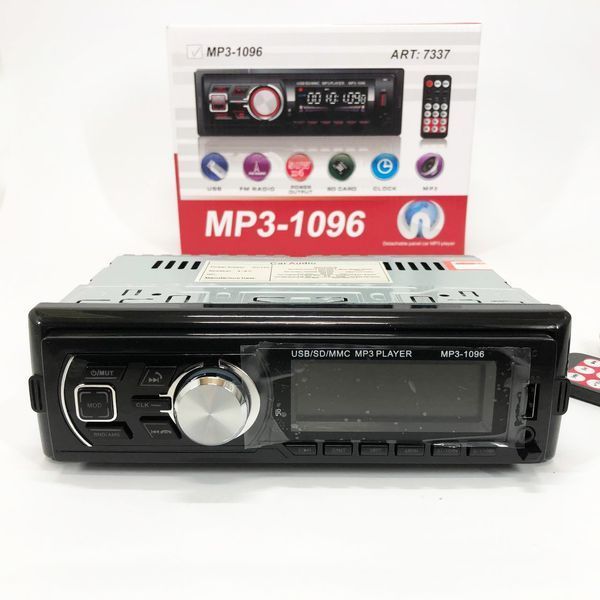 Автомагнитола MP3-1096 BT ISO со съемной панелью 4х50W, Магнитофон для машины авто автомобиля 00016812 фото