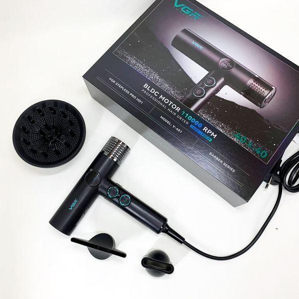 Фен професійний VGR V-401 BLACK 00015259 фото