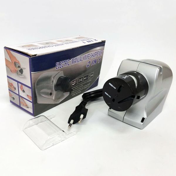 Електрична точила для ножів та ножиць ELECTRIC SHARPENER 220В, Електронна точила для заточування ножів 00018714 фото