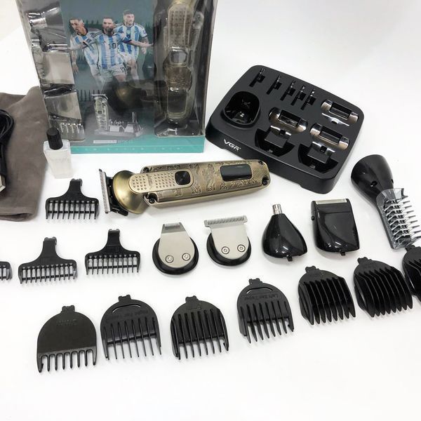 Набор для стрижки VGR 6 в 1 V-095, 16 насадок, Многофункциональная аккумуляторная машинка для стрижки 00014489 фото