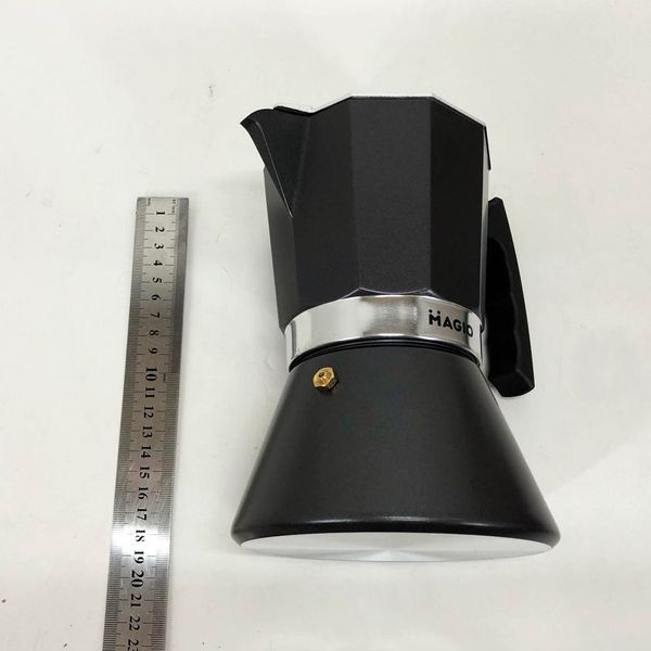 Гейзерная кофеварка Magio MG-1006 450 мл, гейзер для кофе, Кофеварка эспрессо для плиты 00020323 фото