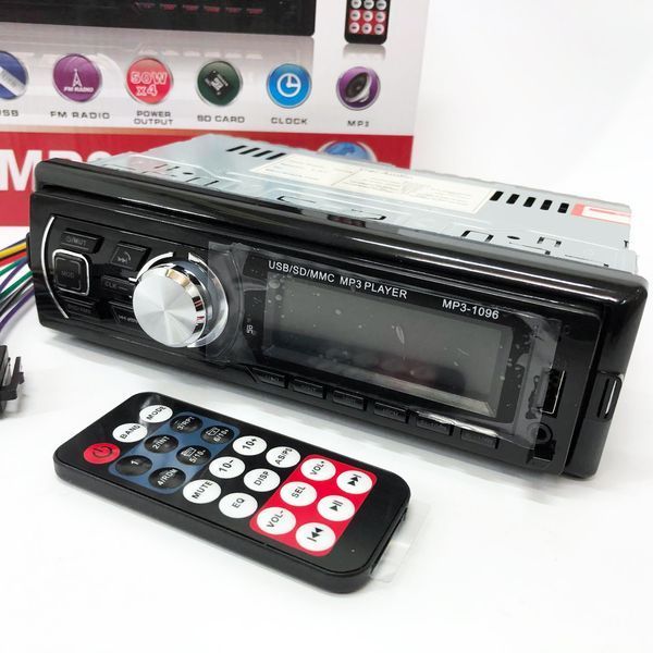 Автомагнитола MP3-1096 BT ISO со съемной панелью 4х50W, Магнитофон для машины авто автомобиля 00016812 фото