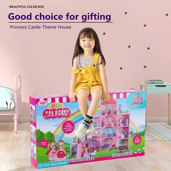 Игровой набор / Кукольный домик с мебелью и куклами Princess Home 00016533 фото