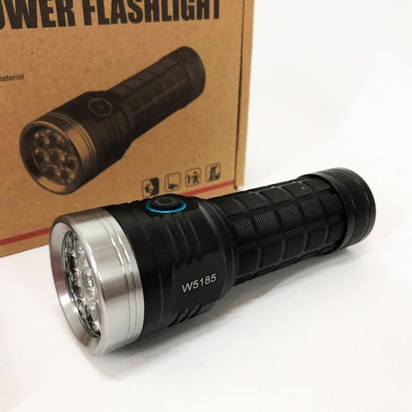 Фонарик компактный PLD W5185-8XHP360, Высококачественный фонарик, Долговечный светодиодный фонарь 00023063 фото
