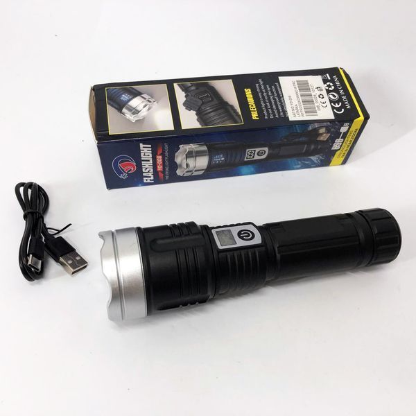 Ліхтар PLD-008 WHITE LASER LED PM10-TG, power bank, Ліхтарик тактичний акумуляторний ручний 00023311 фото