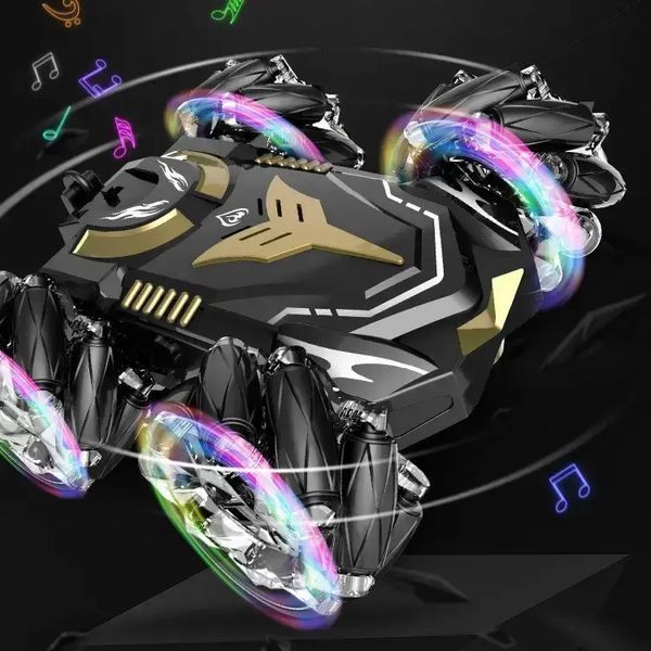 Машинка вертушка H-6010 Hyper Stunt-Car Glow, Машинка на радиоуправлении трюковая, дрифт, вращение 360&deg; 00016449 фото