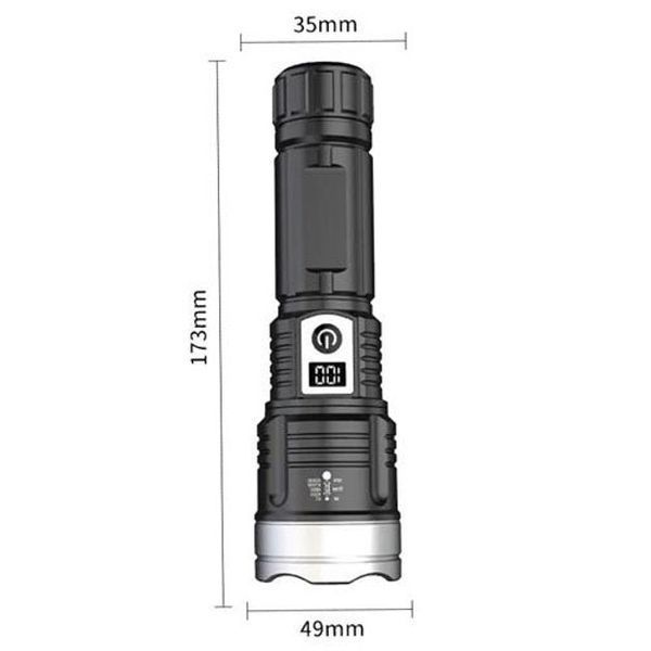 Ліхтар PLD-008 WHITE LASER LED PM10-TG, power bank, Ліхтарик тактичний акумуляторний ручний 00023311 фото