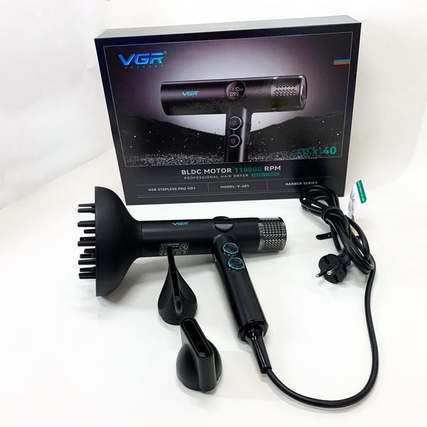 Фен професійний VGR V-401 BLACK 00015259 фото