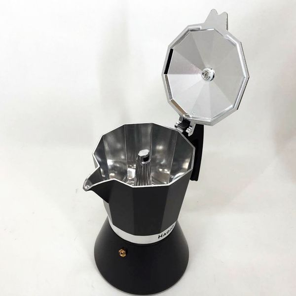 Гейзерная кофеварка Magio MG-1006 450 мл, гейзер для кофе, Кофеварка эспрессо для плиты 00020323 фото