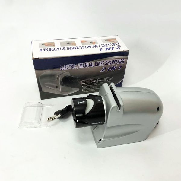 Електрична точила для ножів та ножиць ELECTRIC SHARPENER 220В, Електронна точила для заточування ножів 00018714 фото