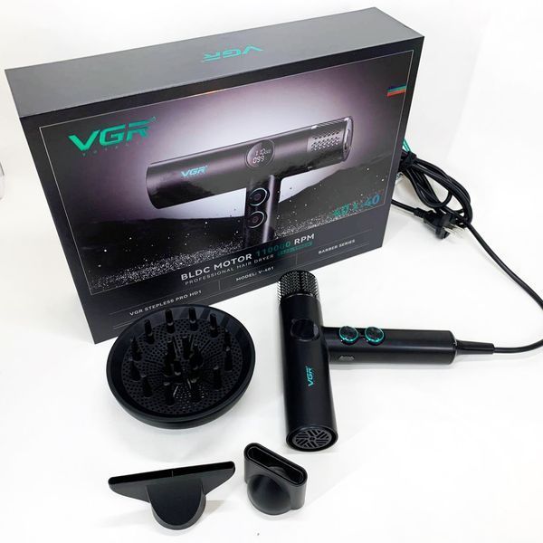 Фен професійний VGR V-401 BLACK 00015259 фото