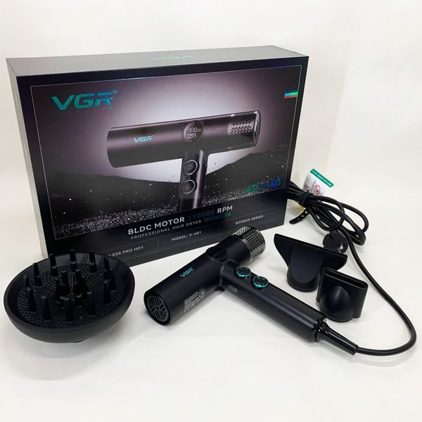 Фен професійний VGR V-401 BLACK 00015259 фото