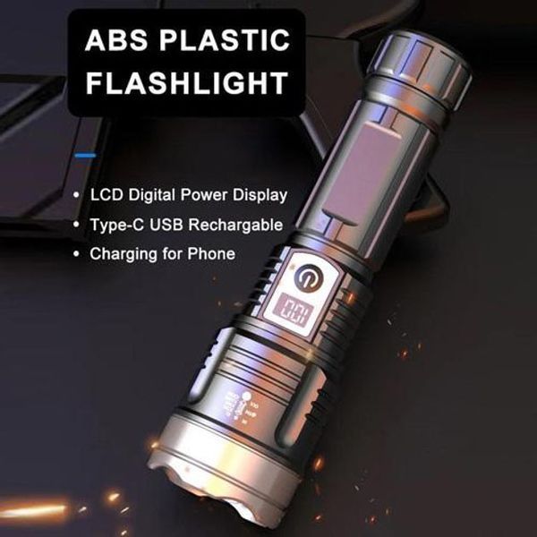 Ліхтар PLD-008 WHITE LASER LED PM10-TG, power bank, Ліхтарик тактичний акумуляторний ручний 00023311 фото