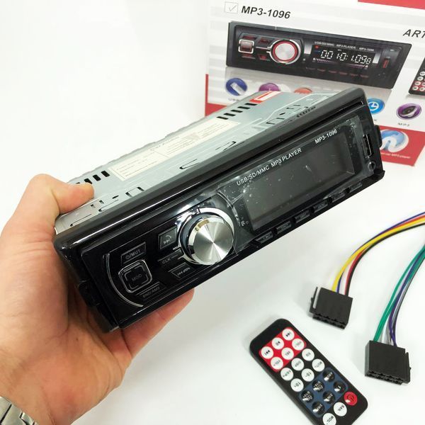 Автомагнитола MP3-1096 BT ISO со съемной панелью 4х50W, Магнитофон для машины авто автомобиля 00016812 фото