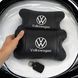 Набор подушек 2шт в авто Volkswagen из натуральной кожи, на подголовник в машину, Автомобильная подушка 00016729 фото 11