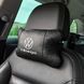 Набор подушек 2шт в авто Volkswagen из натуральной кожи, на подголовник в машину, Автомобильная подушка 00016729 фото 20