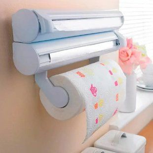 Кухонный диспенсер для пленки, фольги и полотенец Kitchen Roll Triple Paper dispenser, держатель для полотенец 00012990 фото