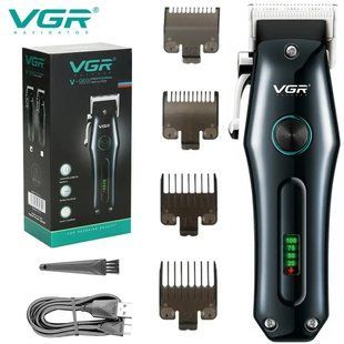 Аккумуляторная машинка для стрижки волос VGR V-969, Машинка для стрижки волос домашняя 00015165 фото